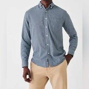 Faherty
Oxford 2.0 Stretch Long Sleeve. New. Size Large Ocean Teal Gingham